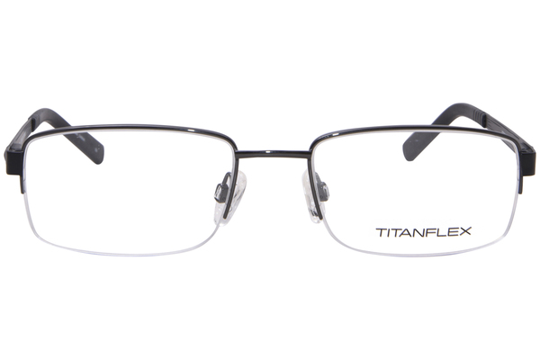  TitanFlex 827068 Eyeglasses Men's Semi Rim Rectangle Shape 