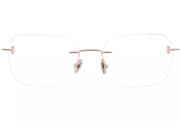  Tom Ford FT5934-B Eyeglasses Men's Rimless Rectangle Shape 