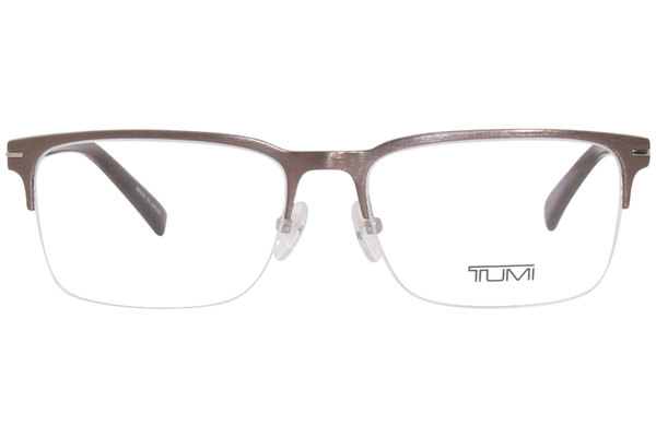  Tumi VTU024 Eyeglasses Men's Semi Rim Rectangular Optical Frame 