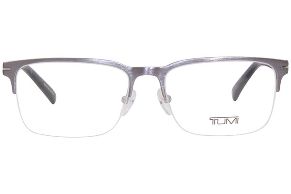 Tumi VTU024 Eyeglasses Men's Semi Rim Rectangular Optical Frame 