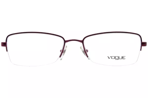  Vogue VO3813B Eyeglasses Women's Semi Rim Rectangle Shape 