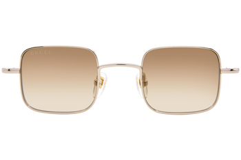 Gucci GG1813S 001 Sunglasses Gold/Grey Square Shape 41-22-145