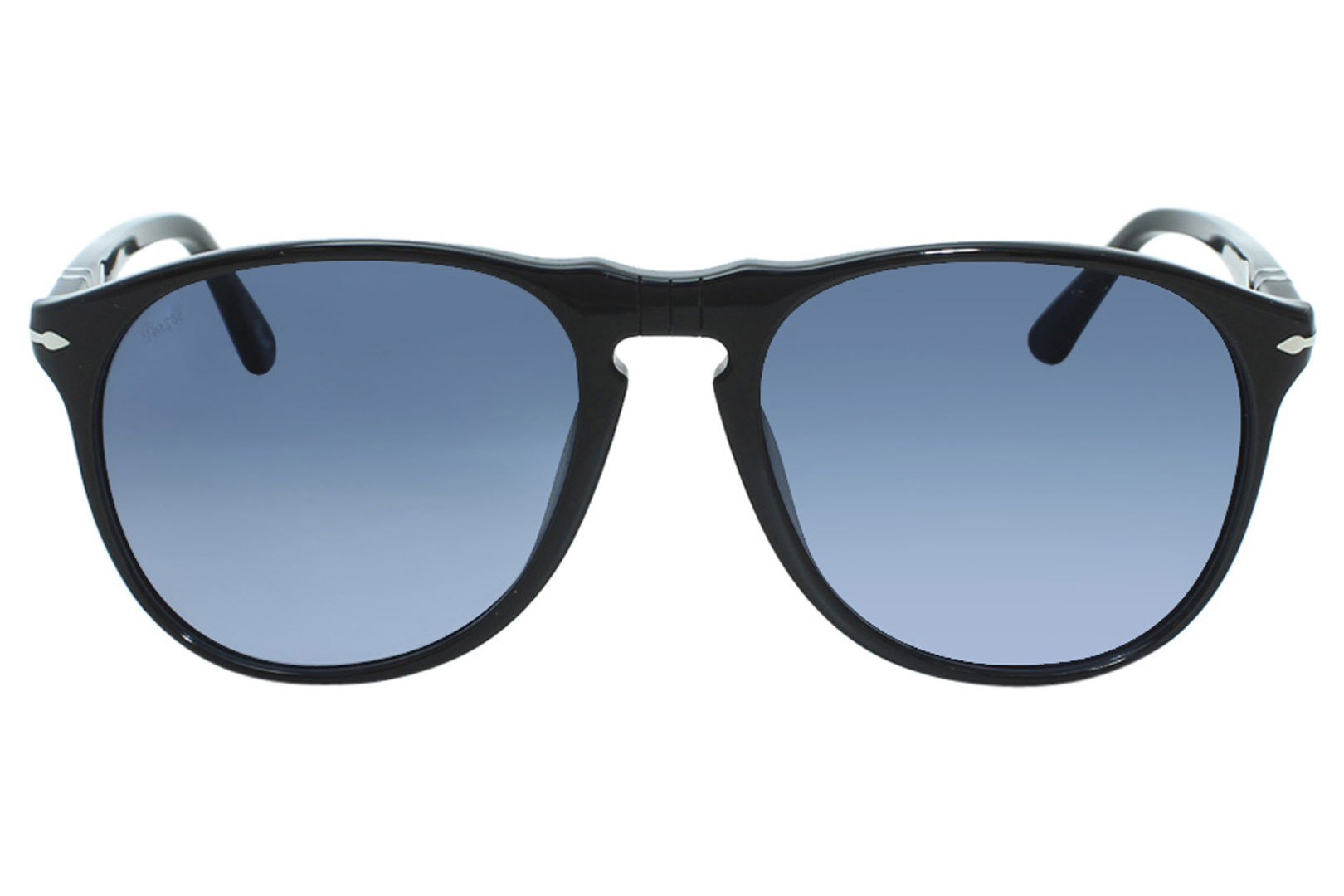 Persol PO9649-S 95/Q8 Men's Sunglasses Black/Azure Blue Gradient Lens ...