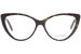 Alexander McQueen AM0287O Eyeglasses Frame Women's Full Rim Cat Eye
