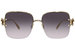 Alexander McQueen AM0371S Sunglasses Women's Square Shape