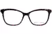 Betsey Johnson Kiss And Tell Eyeglasses Women's Full Rim Rectangle Shape