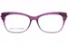 Betsey Johnson Name Drop Eyeglasses Full Rim Rectangle Shape
