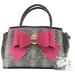 Betsey Johnson Women's Bow You See It Dotty Removable Bow Satchel Handbag