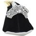 Betsey Johnson Women's Tippee Toe Velvet Ballet Slipper Wristlet Handbag