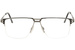 Cazal 7076 Eyeglasses Men's Half Rim Titanium Optical Frame