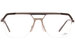 Cazal 7086 Eyeglasses Men's Half Rim Pilot Shape Optical Frame