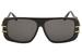 Cazal Men's 658/3 Retro Pilot Sunglasses