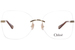 Chloe CH0136O Eyeglasses Women's Rimless Butterfly Shape