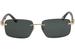 Chopard Men's SCHA56 SCHA/56 Fashion Rectangle Polarized Sunglasses