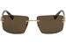 Chopard Men's SCHB29 SCHB/29 Fashion Rectangle Polarized Sunglasses