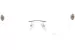 Chopard VCHL61S Eyeglasses Women's Rimless Butterfly Shape
