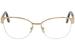 Chopard Women's Eyeglasses VCHA67S VCHA/67/S 23K Gold Half Rim Optical Frame