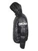 Donna Karan DKNY Men's Water Resistant Zip Front Logo Hooded Puffer Jacket