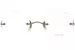 Eyevan Orbit 44 Eyeglasses Rimless Round Shape