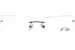 Flair Pcmm 553 Eyeglasses Men's Rimless Rectangle Shape