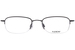 Flexon 607 Eyeglasses Men's Semi Rim Rectangle Shape