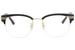 Gucci Women's Eyeglasses GG0201O GG/0201/O Half Rim Optical Frame