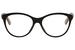 Gucci Women's Eyeglasses Gucci-Logo GG0486O GG/0486/O Full Rim Optical Frame