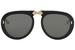 Gucci Women's GG0307S GG/0307/S Fashion Pilot Folding Sunglasses