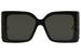 Gucci Women's GG0535S Fashion Square Sunglasses