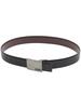 Guess Men's Metal Plaque Buckle Reversible Belt