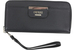 Guess Women's Bobbi Slim Clutch Zip-Around Pebbled Wallet