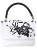 Guess Women's Heather Embroidered Flap Satchel Handbag