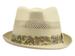 Henschel Men's Paisley Trim Vented Toyo Straw Fedora Hat