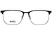 Hugo Boss 1802 Eyeglasses Men's Full Rim Rectangle Shape