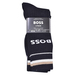 Hugo Boss Men's 3-Pairs Iconic Trouser Socks 2-Stripe Logo