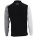 Hugo Boss Men's Black Zelchoir Color Block Funnel Neck Long Sleeve Sweater Shirt