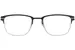 Ic! Berlin The-Lone-Wolf Eyeglasses Men's Full Rim Rectangle Shape