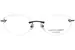 Judith Leiber Couture Ensemble Eyeglasses Women's Rimless Cat Eye