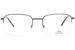 Lacoste L2254 Eyeglasses Frame Men's Semi Rim Rectangular