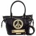 Love Moschino Women's Peace Leather Bucket Tote Handbag