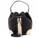 Love Moschino Women's Quilted & Studded Leather Drawstring Satchel Handbag