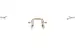 Matsuda M3104-A Eyeglasses Rimless Square Shape