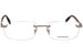 Mont Blanc MB0023O Eyeglasses Men's Rimless Rectangular Optical Frame
