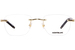 Mont Blanc MB0274O Eyeglasses Men's Rimless Rectangle Shape
