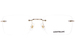 Mont Blanc MB0411O Eyeglasses Men's Rimless Rectangle Shape