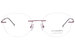 Morel Lightec 30098L Eyeglasses Frame Women's Rimless Cat Eye