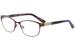 Nicole Miller Women's Chestnut Eyeglasses Full Rim Optical Frame