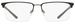 Nike 4318 Eyeglasses Men's Semi Rim Rectangle Shape
