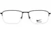 Nike 4320 Eyeglasses Men's Semi Rim Rectangle Shape
