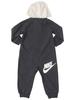 Nike Infant's Hooded Chevron Coverall Zip Front Long Sleeve OneZ